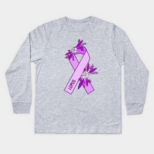 Lupus Awareness Kids Long Sleeve T-Shirt